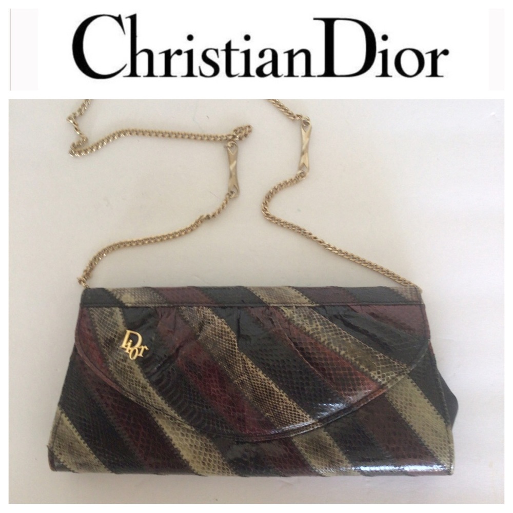 DIOR VINTAGE SNAKESKIN BAG